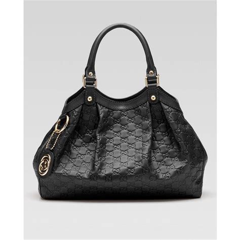 gucci sukey black leather|gucci black leather shoulder bag.